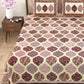New Ajrak Print 100% Cotton King Size Bedsheet with 2 Pillow Cover Set