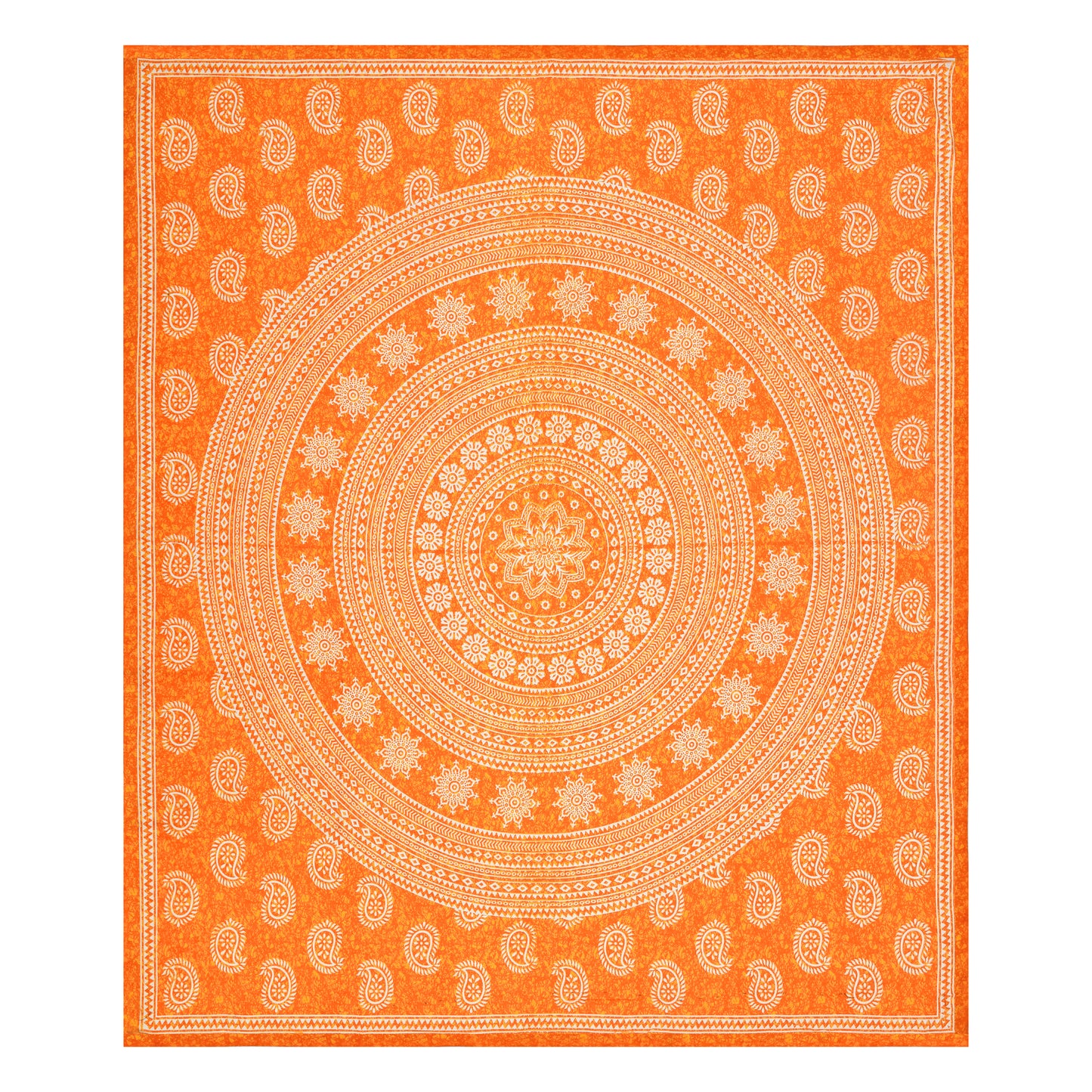 Carry Buta Bedsheet 100% Cotton Queen Size Bedsheet With 2 Pillow Cover Set