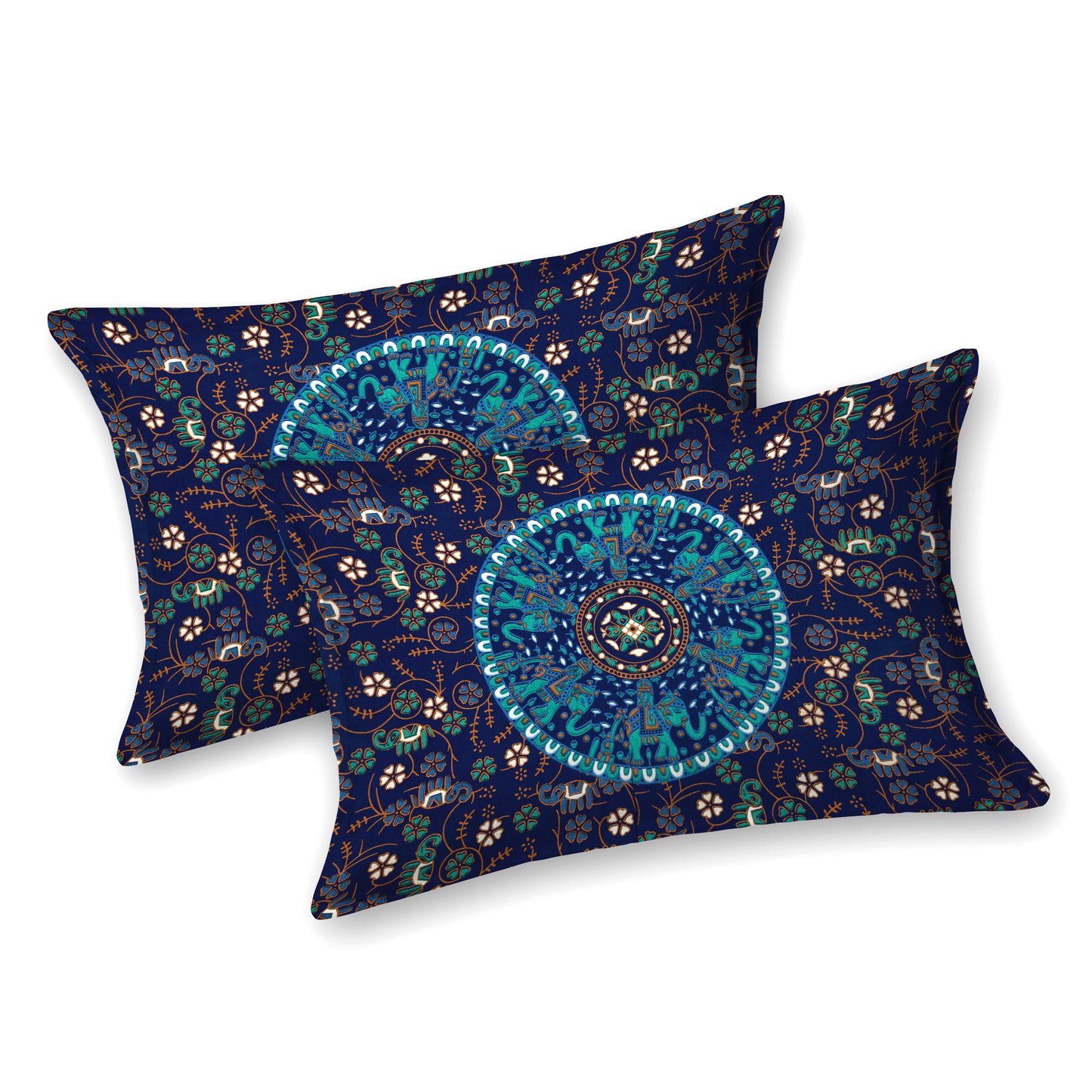 100% Cotton King Size Bedsheet with 2 Pillow Cover Set