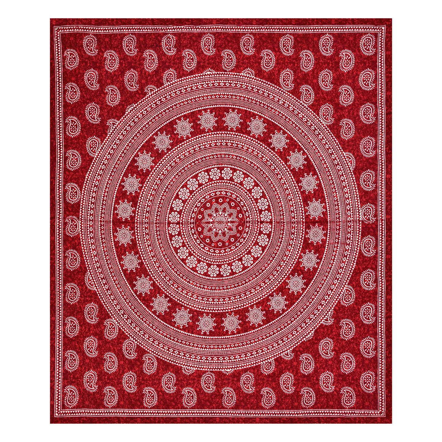 Carry Buta Bedsheet 100% Cotton Queen Size Bedsheet With 2 Pillow Cover Set