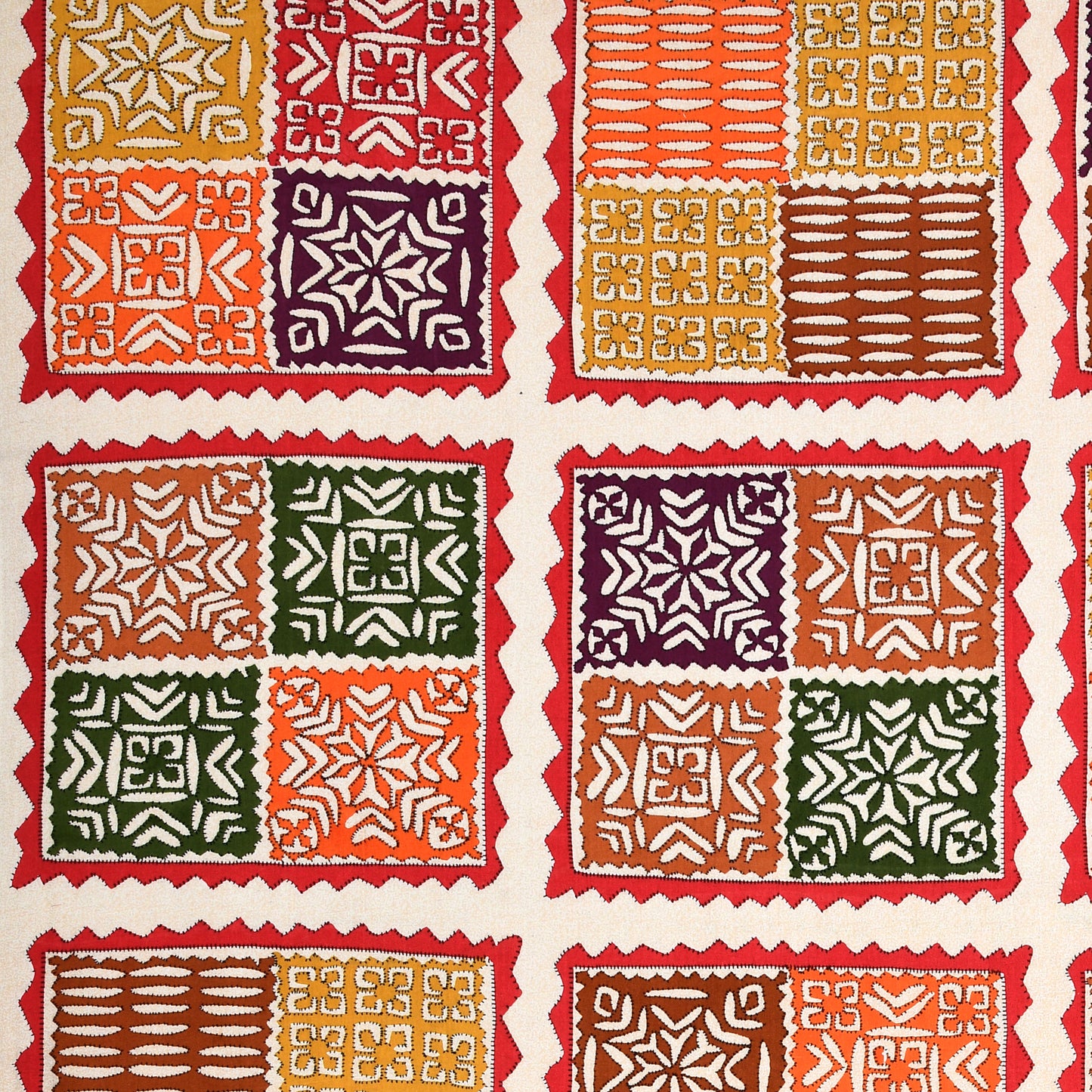 Ajrak Print Bedsheet 100% Cotton Queen Size Bedsheet With 2 Pillow Cover Set