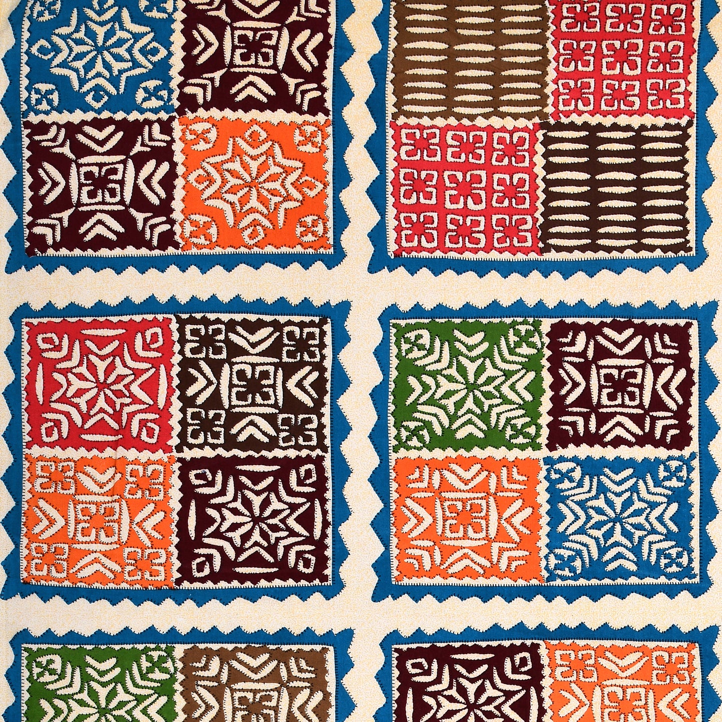 Ajrak Print Bedsheet 100% Cotton Queen Size Bedsheet With 2 Pillow Cover Set