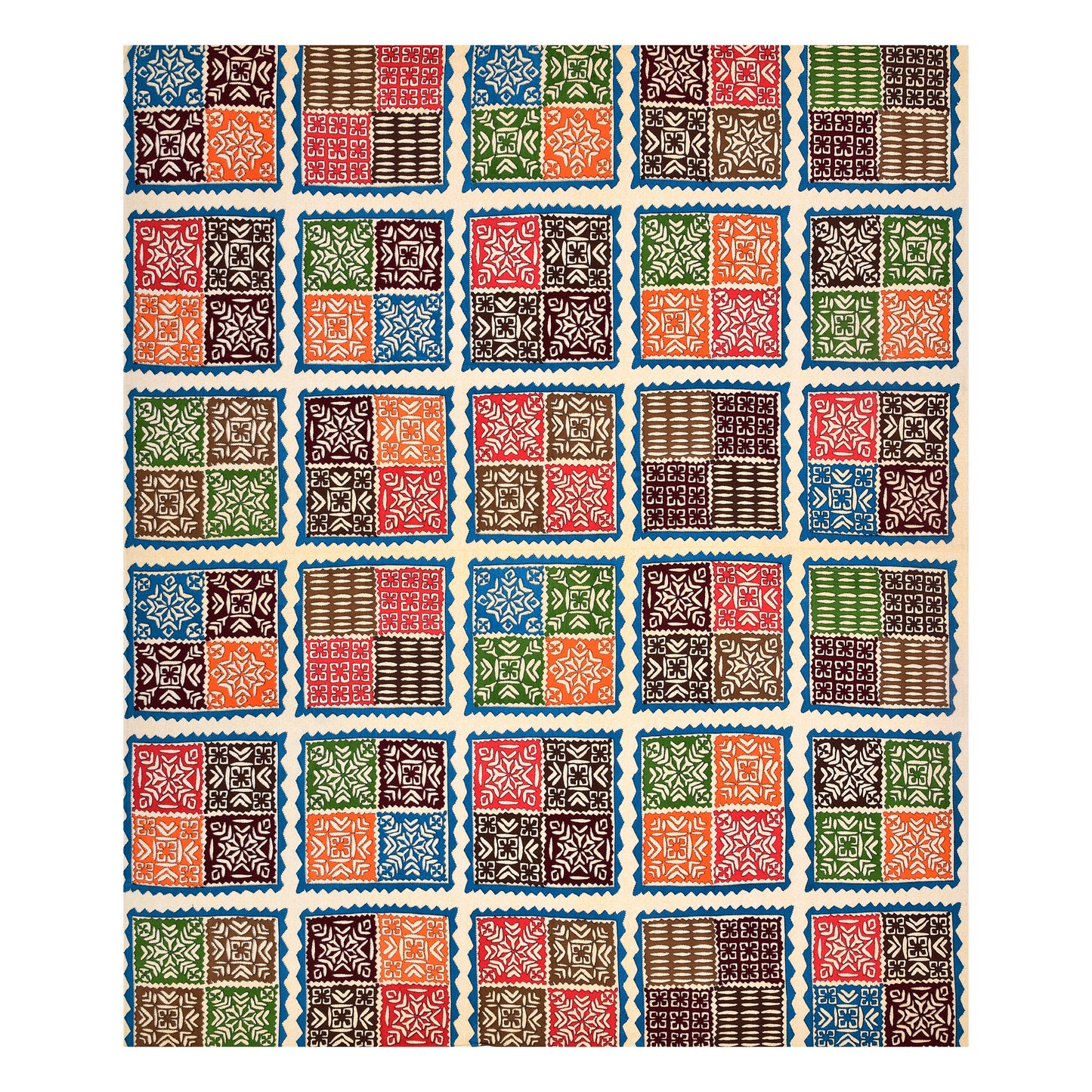 Ajrak Print Bedsheet 100% Cotton Queen Size Bedsheet With 2 Pillow Cover Set