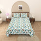100% Cotton King Size Bedsheet with 2 Pillow Cover Set
