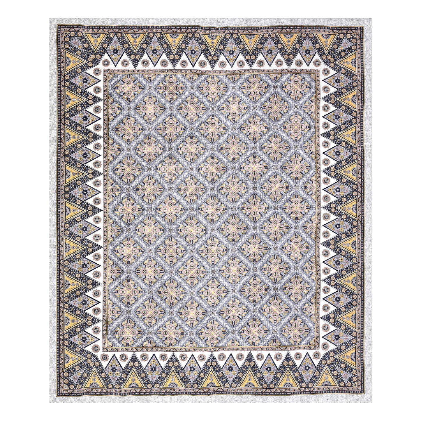 100% Cotton King Size Bedsheet with 2 Pillow Cover Set