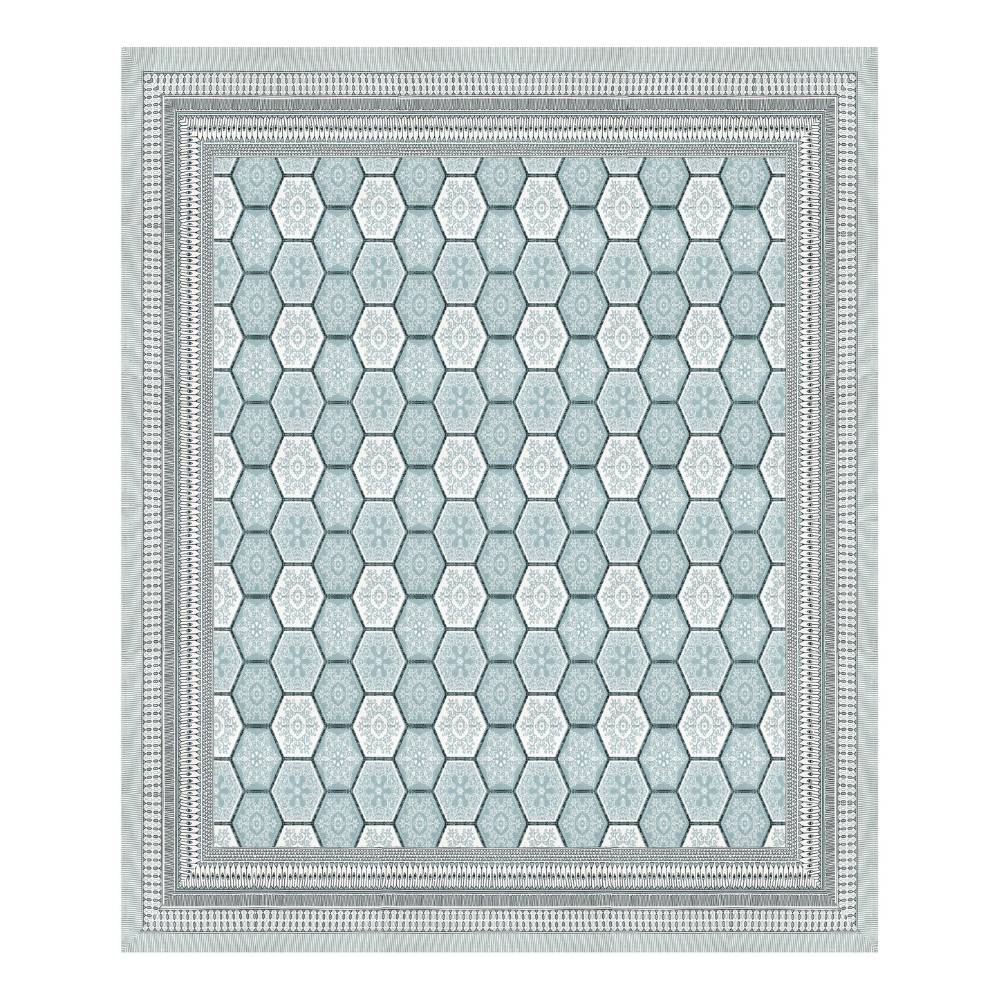 Neel Gagan 100% Cotton King Size Bedsheet with 2 Pillow Cover Set