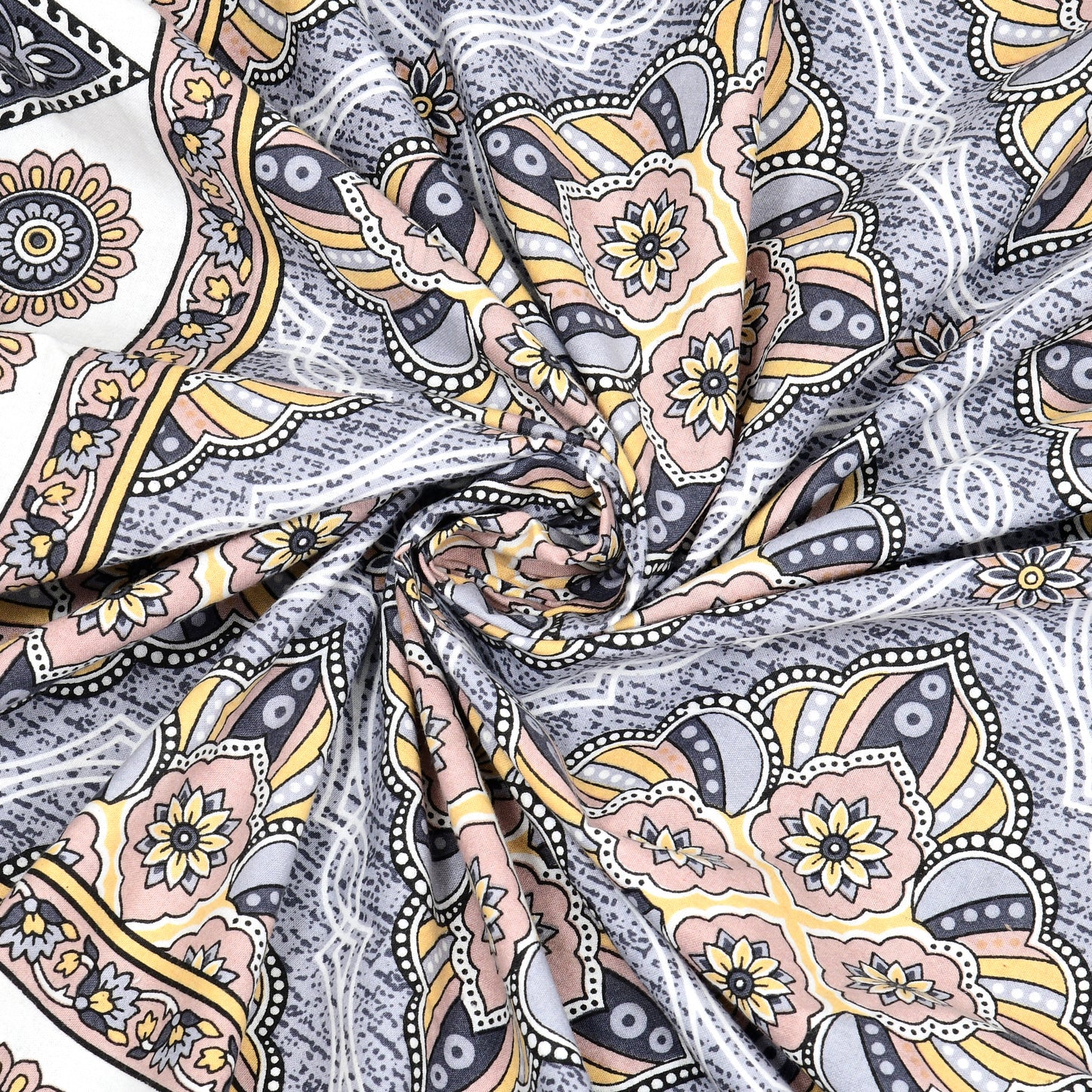 100% Cotton King Size Bedsheet with 2 Pillow Cover Set