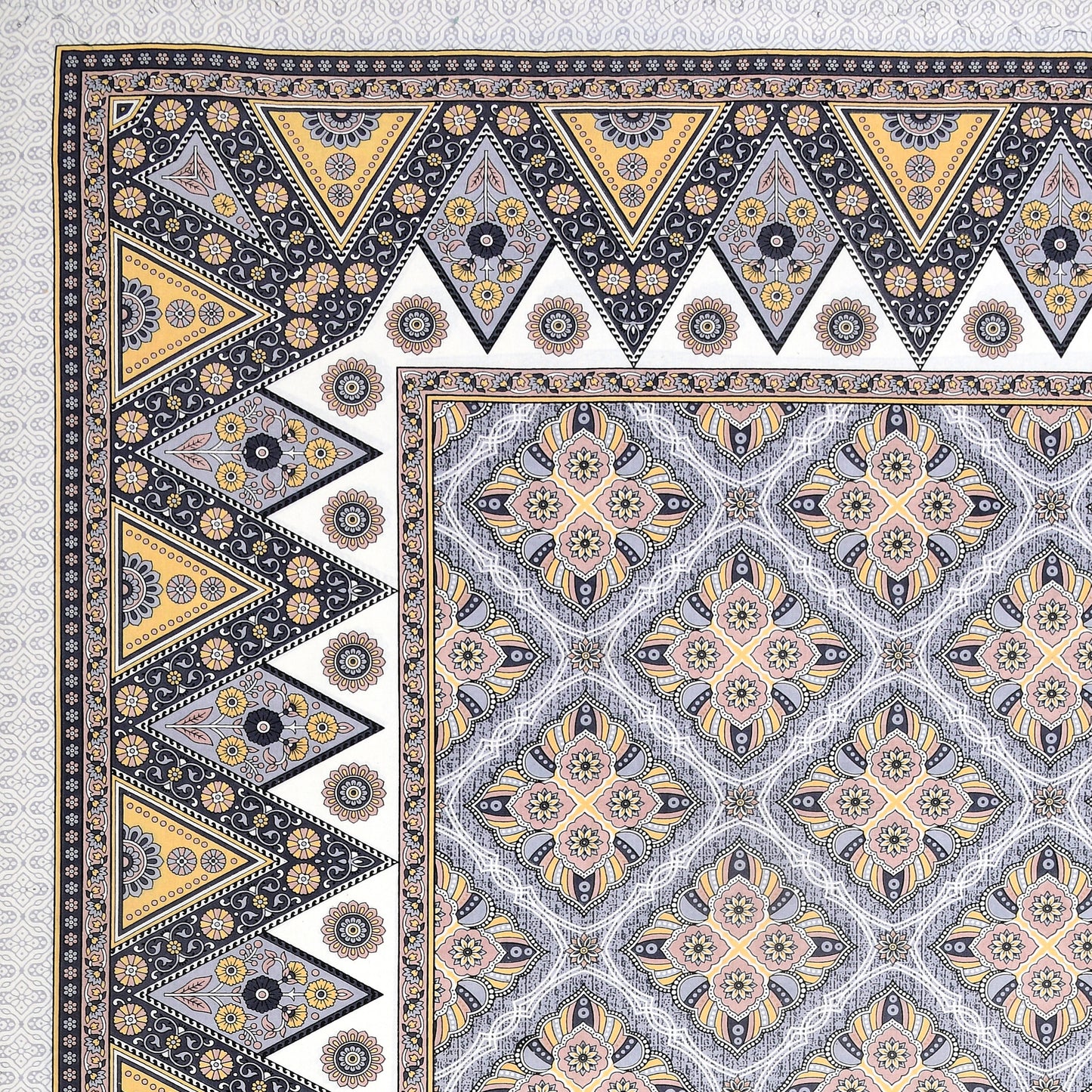 100% Cotton King Size Bedsheet with 2 Pillow Cover Set