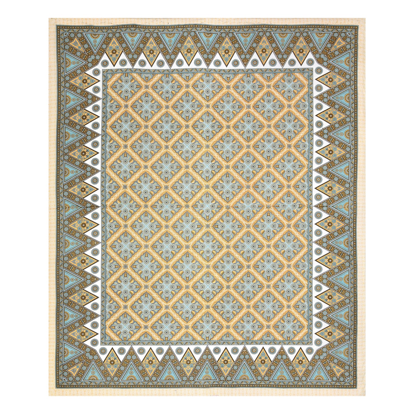 100% Cotton King Size Bedsheet with 2 Pillow Cover Set