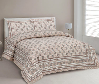 New Collection New Elephant prints  100% Cotton King Size Bedsheet with 2 Pillow Cover Set