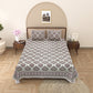 100% Cotton King Size Bedsheet with 2 Pillow Cover Set