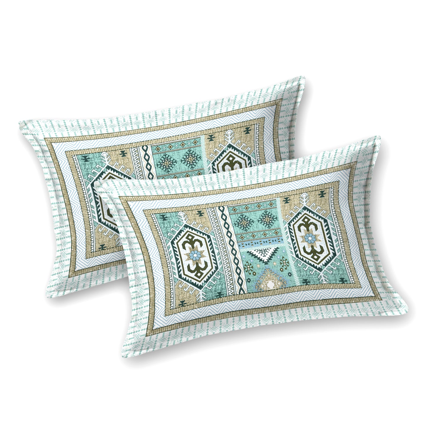 100% Cotton King Size Bedsheet with 2 Pillow Cover Set