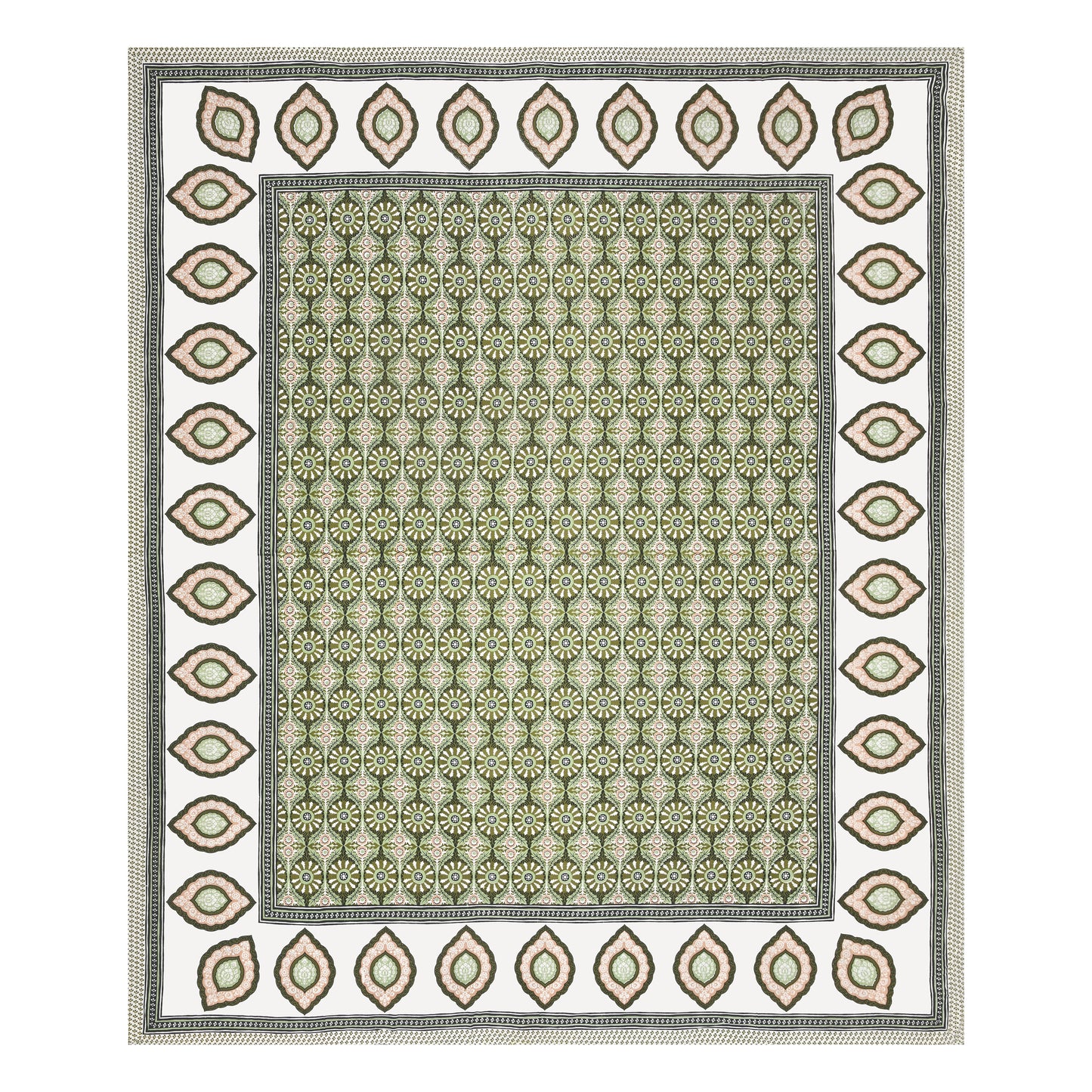 100% Cotton King Size Bedsheet with 2 Pillow Cover Set