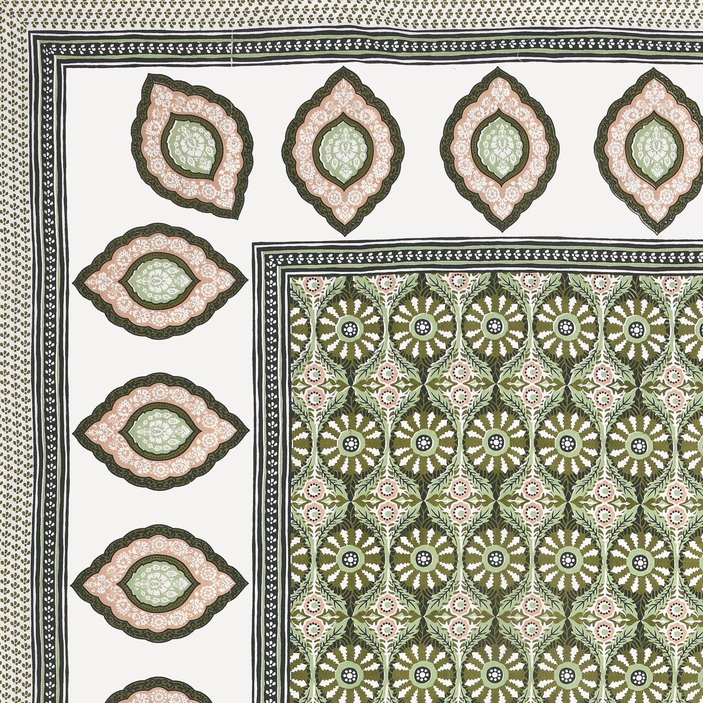 100% Cotton King Size Bedsheet with 2 Pillow Cover Set