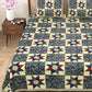 New Ajrak  Print 100% Cotton King Size Bedsheet with 2 Pillow Cover Set