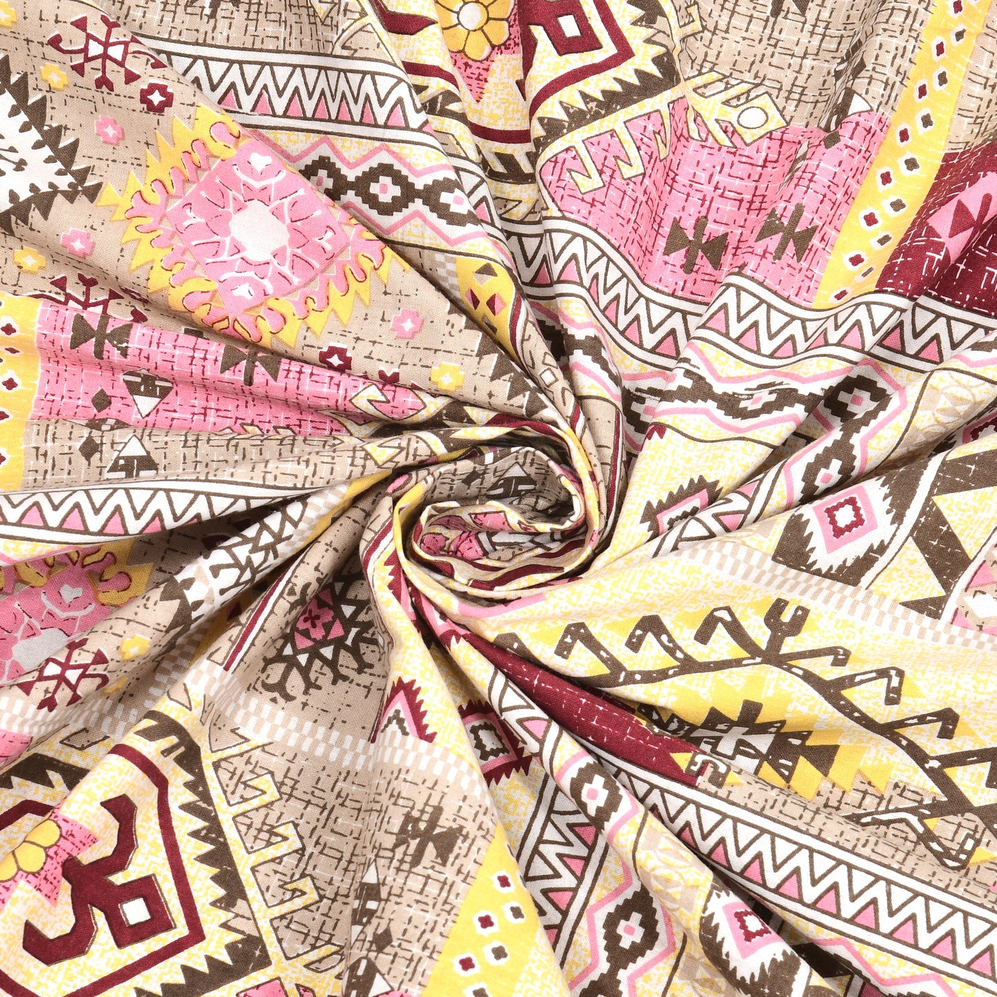 100% Cotton King Size Bedsheet with 2 Pillow Cover Set