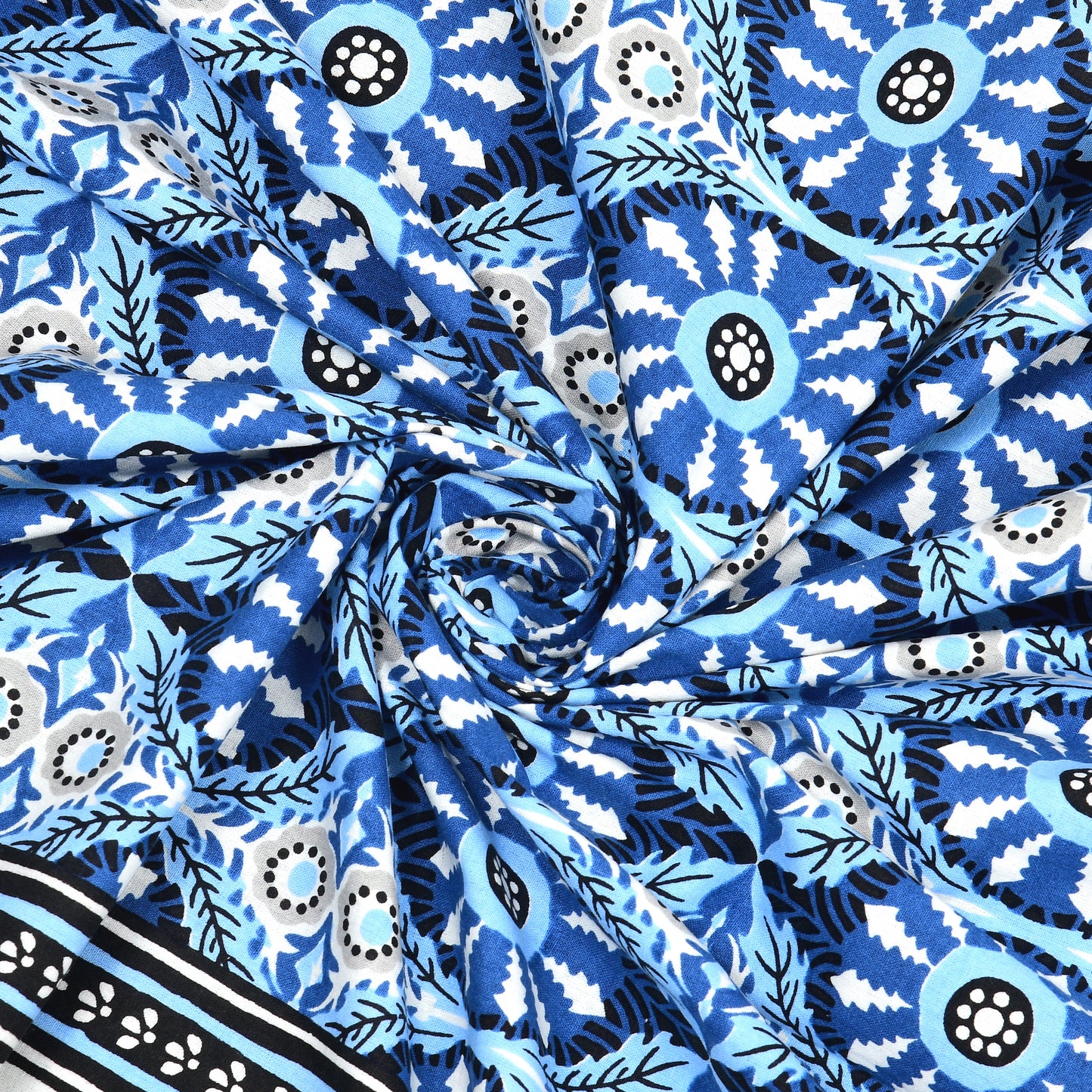 100% Cotton King Size Bedsheet with 2 Pillow Cover Set