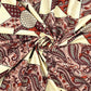 New Ajrak  Print 100% Cotton King Size Bedsheet with 2 Pillow Cover Set