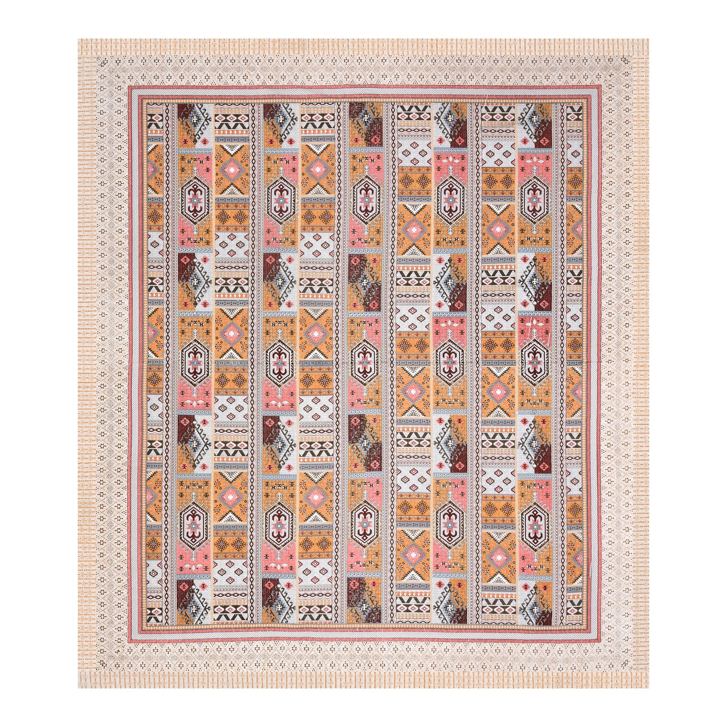 100% Cotton King Size Bedsheet with 2 Pillow Cover Set