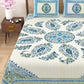 Royal Rajwada Print 100% Cotton King Size Bedsheet with 2 Pillow Cover Set