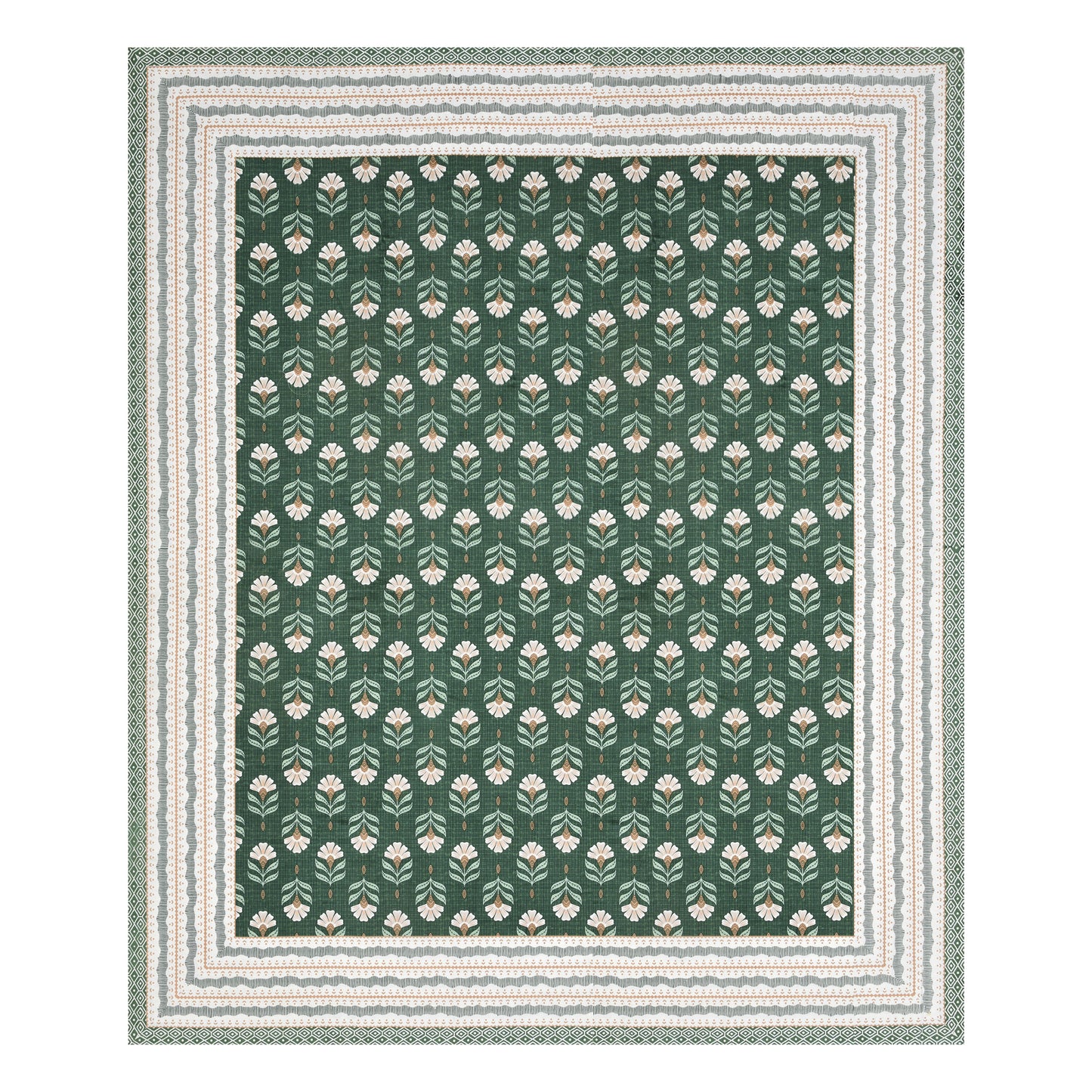 100% Cotton King Size Bedsheet with 2 Pillow Cover Set