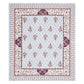 Royal Sanganeri Block Print 100% Cotton King Size Bedsheet with 2 Pillow Cover Set