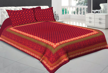 100% Cotton king Size Bedsheet Hand-Block Print www.jaipurtohome.com