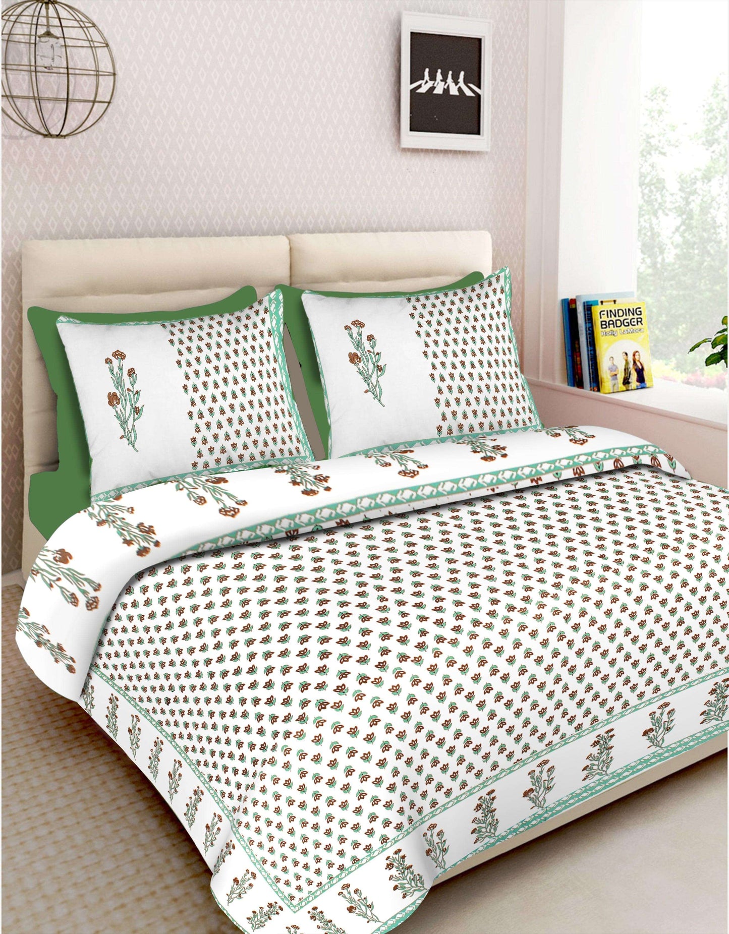 100% Cotton 100*108 Inch king Size Bedsheet Combo Pack
