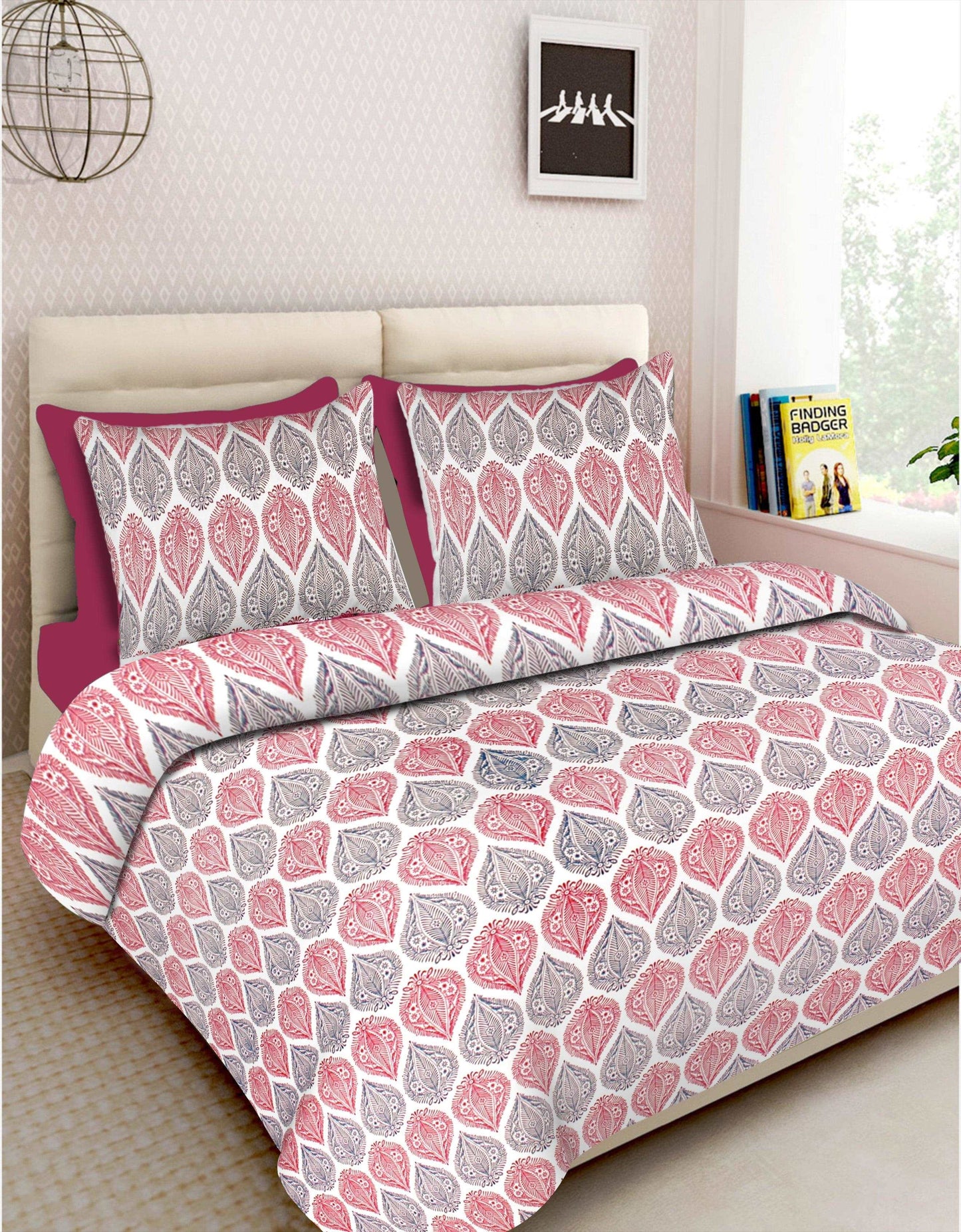 100% Cotton 100*108 Inch king Size Bedsheet Combo Pack www.jaipurtohome.com