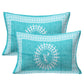 Jaipuri 100% Cotton Double Size Bedsheet with 2 Pillow Covers ( Sky Blue , 280 TC ) JAIPUR PRINTS