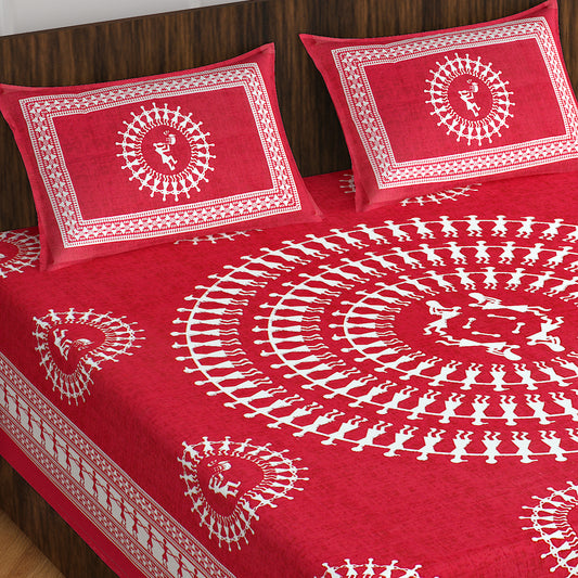 Trendy Bedsheet 100% Cotton Bedsheet 280-TC Cotton Queen Size Bedsheet With 2 Pillow Cover www.jaipurtohome.com