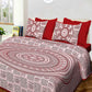 100% Cotton 1 Rajasthani Traditional King Size Bedsheet with 2 Pillow Cover