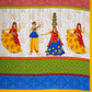Jaipuri 100%  Cotton Double Size Bedsheet ( Yellow 280 TC ) JAIPUR PRINTS
