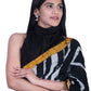 Aumara Handicrafts Women's Ikat Hand Block Print Jaipuri Cotton Mulmul Saree with Blouse freeshipping - www.jaipurtohome.com