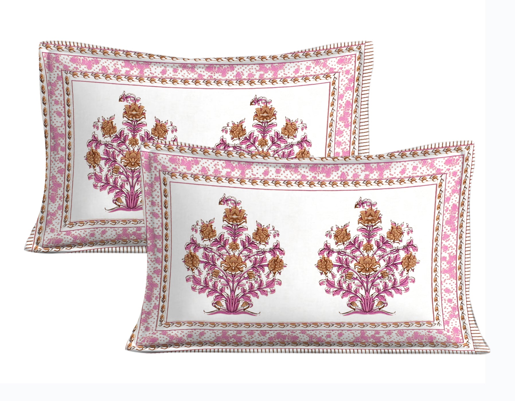 Jaipuri Bedsheet 100% Cotton Rajasthani Traditional Super King Size  Bedsheet with 2 Pillow Cover 100*108 www,JaipurToHome.com