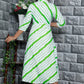 Womens Green line Printed Cotton Long Anarkali Kurta www.jaipurtohome.com