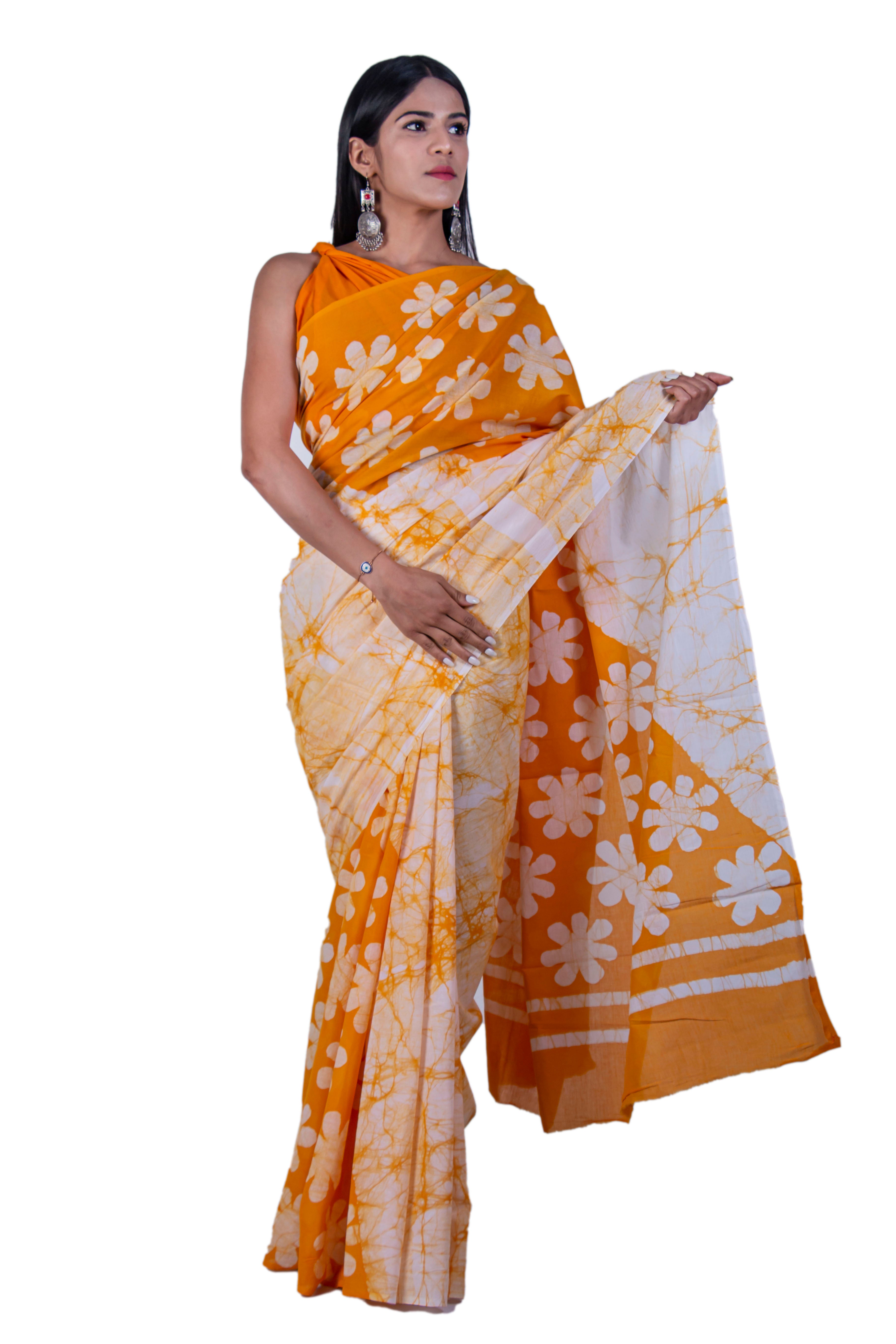 Jaipuri Block Print Sarees - Buy Jaipuri Block Print Sarees Online at Best  Prices In India | Flipkart.com