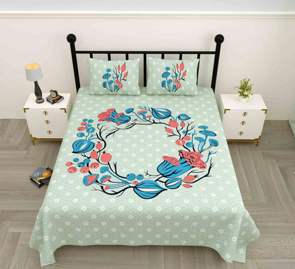 100% Cotton King Size Bed sheets With 2 Pillow Cover Jungle Cruize www.jaipurtohome.com