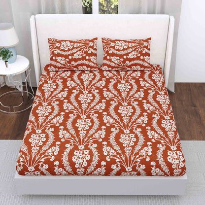 100% Cotton Double Bed sheets With 2 Pillow Cover Balaji