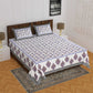 100% Cotton Bedsheet 280-TC Cotton Queen Size Bedsheet With 2 Pillow Cover www.jaipurtohome.com