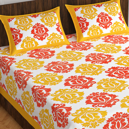 Trendy Bedsheet 100%  Cotton Queen Size Bedsheet With 2 Pillow Cover's www.jaipurtohome.com