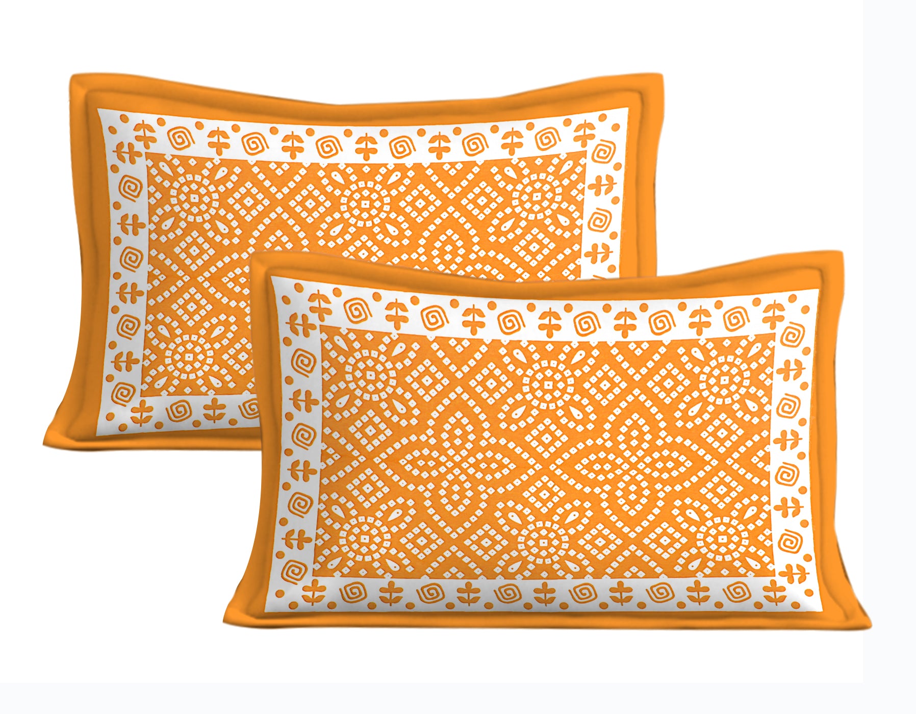 Jaipuri 100% Cotton Double Size Bedsheet With 2 Pillow Cover ( 280 TC ) JAIPUR PRINTS