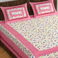 Jaipuri Trendy Bedsheet 100% Cotton Rajasthani Traditional  Queen Bedsheet with 2 Pillow Cover 90*100 www,JaipurToHome.com