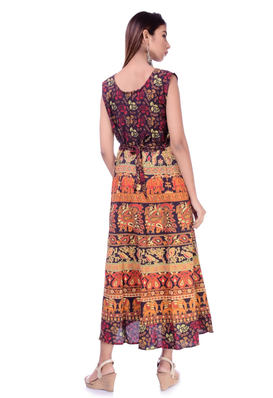 Beautiful Jaipuri Women's Cotton Jaipuri Floral Print Long Maxi Dress –  www.jaipurtohome.com