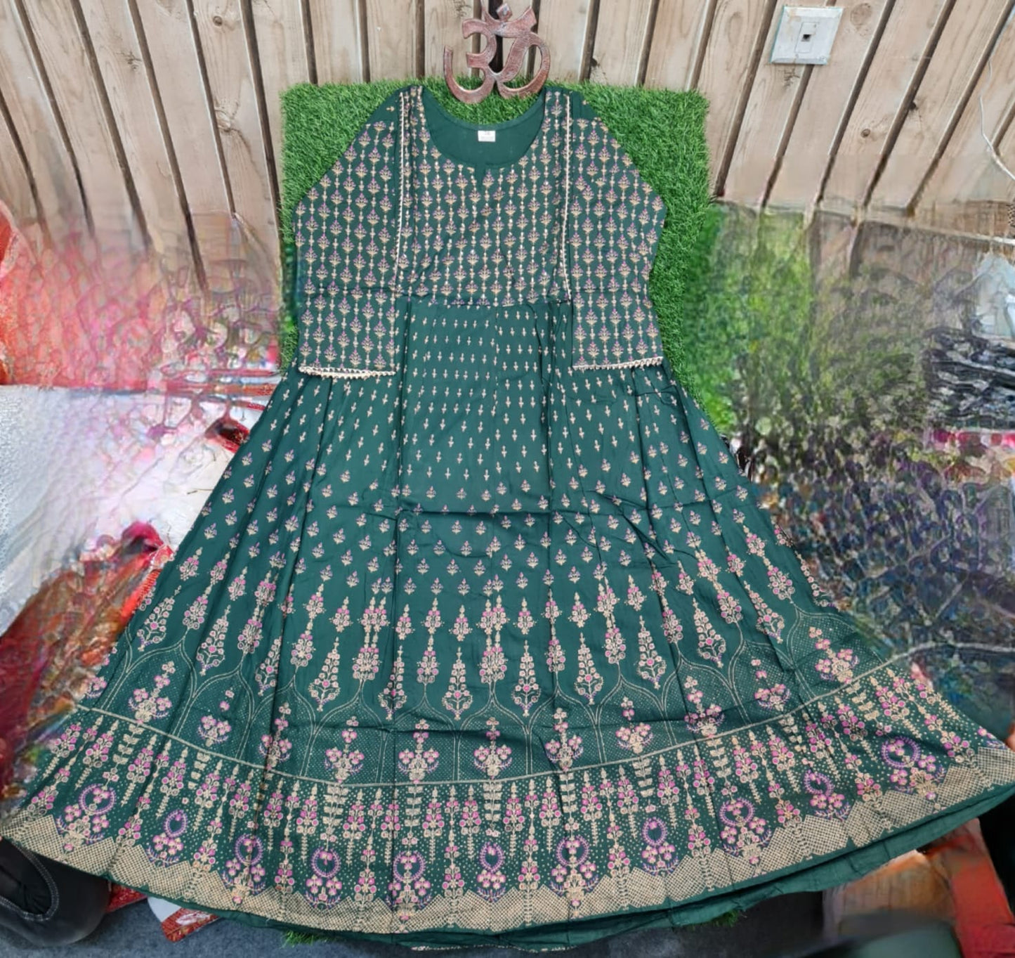 ✨ Most Comfortable✨Full Length Anarkali Gown ✨ Yoke Detailling With Sequence Work ✨ Gotta Detailing www.jaipurtohome.com
