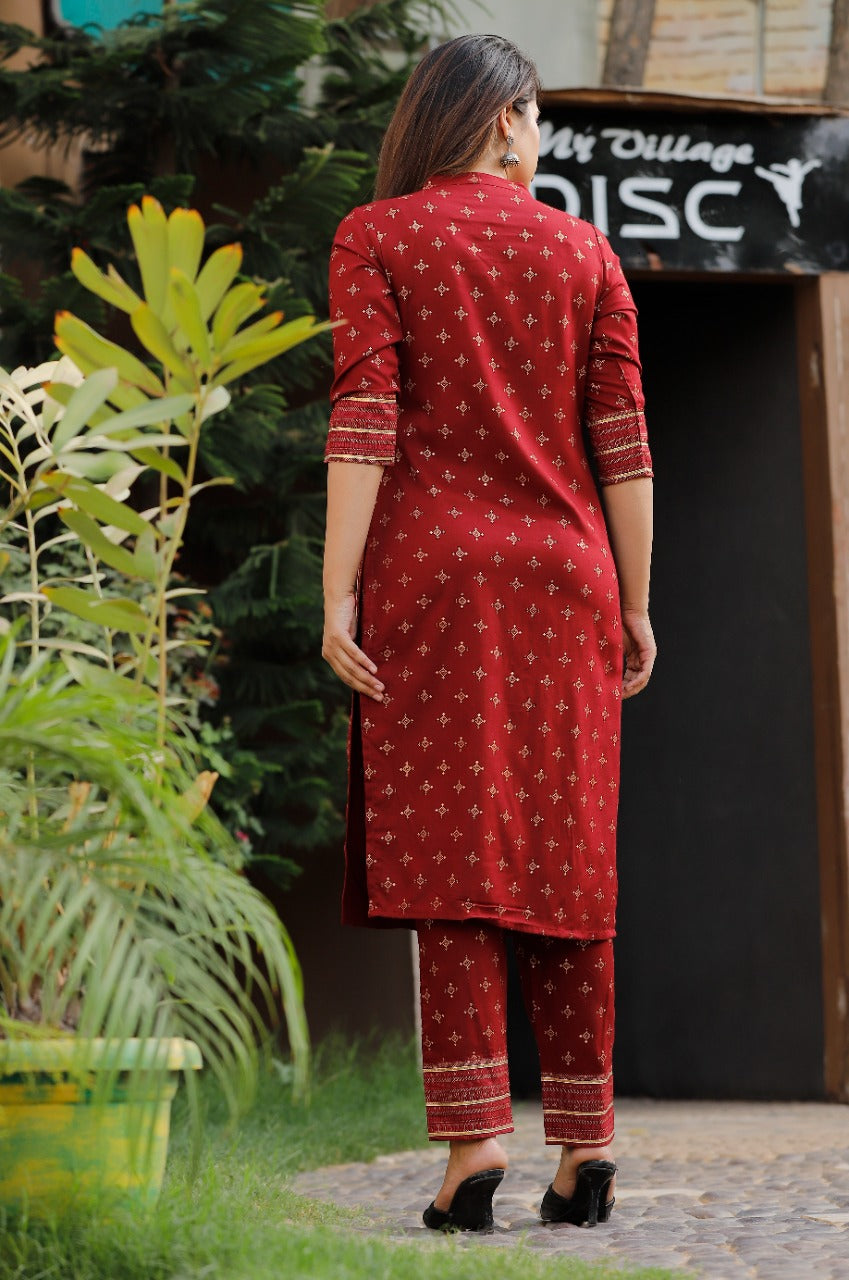 Buy Jaipur Kurti Pink  Beige Cotton Kurti Pant Set for Women Online  Tata  CLiQ