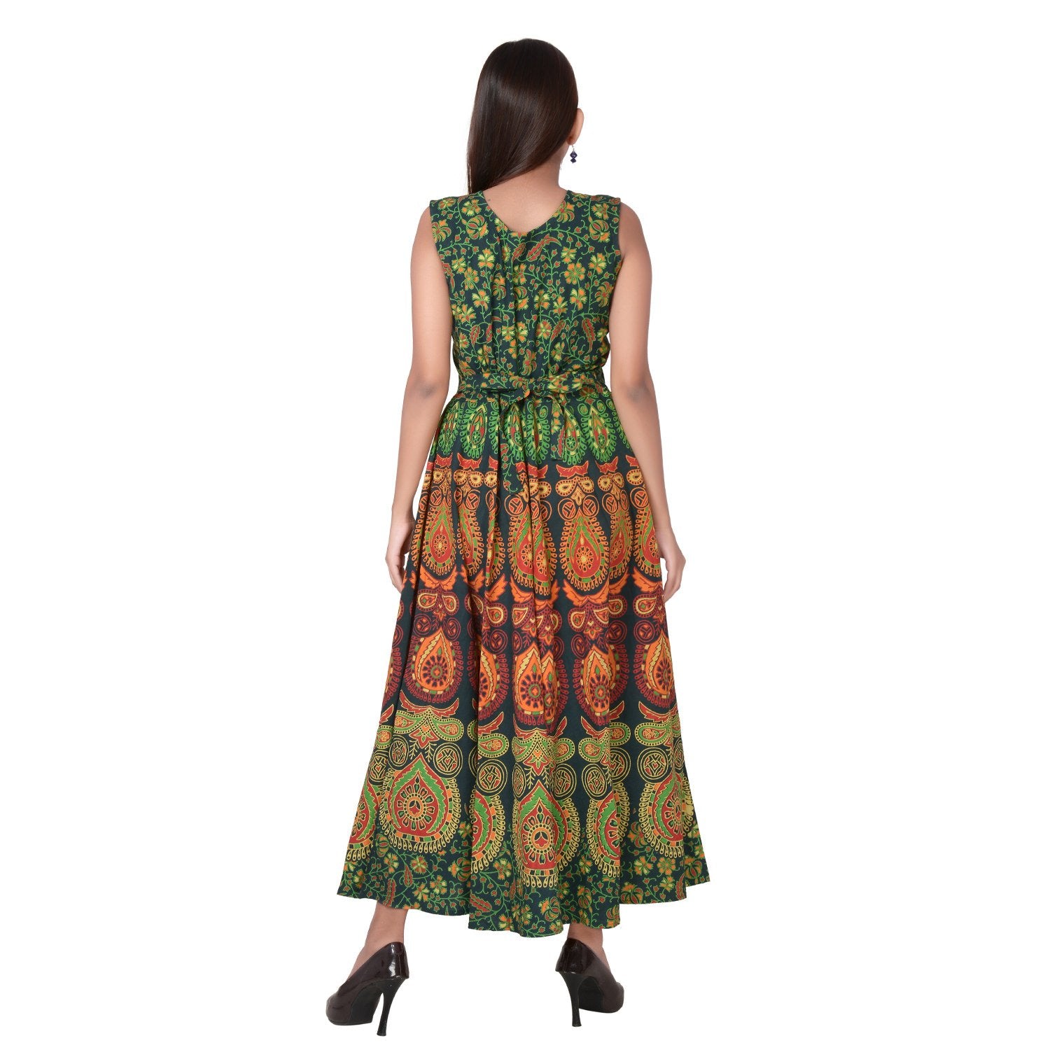 Beautiful Jaipuri Women's Cotton Jaipuri Floral Print Long Maxi Dress –  www.jaipurtohome.com