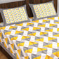 Trendy 100% Cotton Bedsheet 280-TC Cotton Queen Bedsheet With 2 Pillow Cover www.jaipurtohome.com