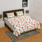 JAIPUR TO HOME 100% Cotton Traditional Jaipuri Print 1 Bedsheet with 2 Pillow Covers JAIPUR TO HOME